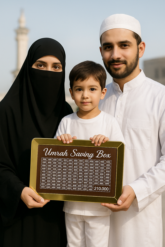 Umrah Saving Box  - 280 Days Savings Plan - Islamic Halal Money Jar for Hajj & Umrah