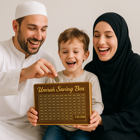 Umrah Saving Box  - 280 Days Savings Plan - Islamic Halal Money Jar for Hajj & Umrah
