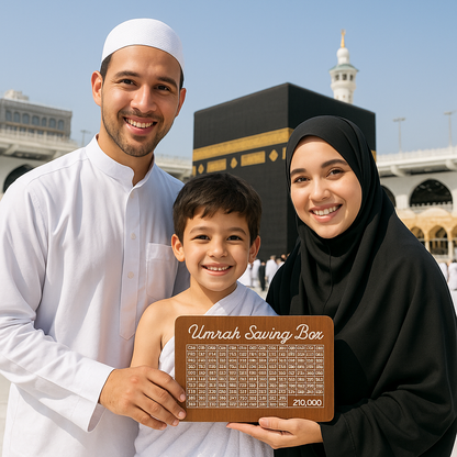 Umrah Saving Box  - 280 Days Savings Plan - Islamic Halal Money Jar for Hajj & Umrah
