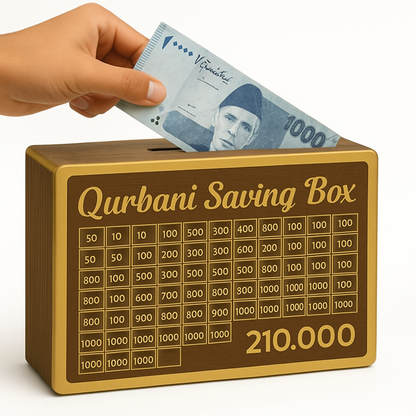 Umrah Saving Box  - 280 Days Savings Plan - Islamic Halal Money Jar for Hajj & Umrah